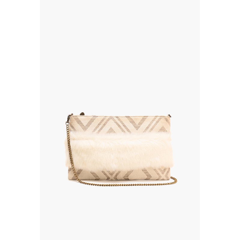 Faux Fur Clutch Snow White