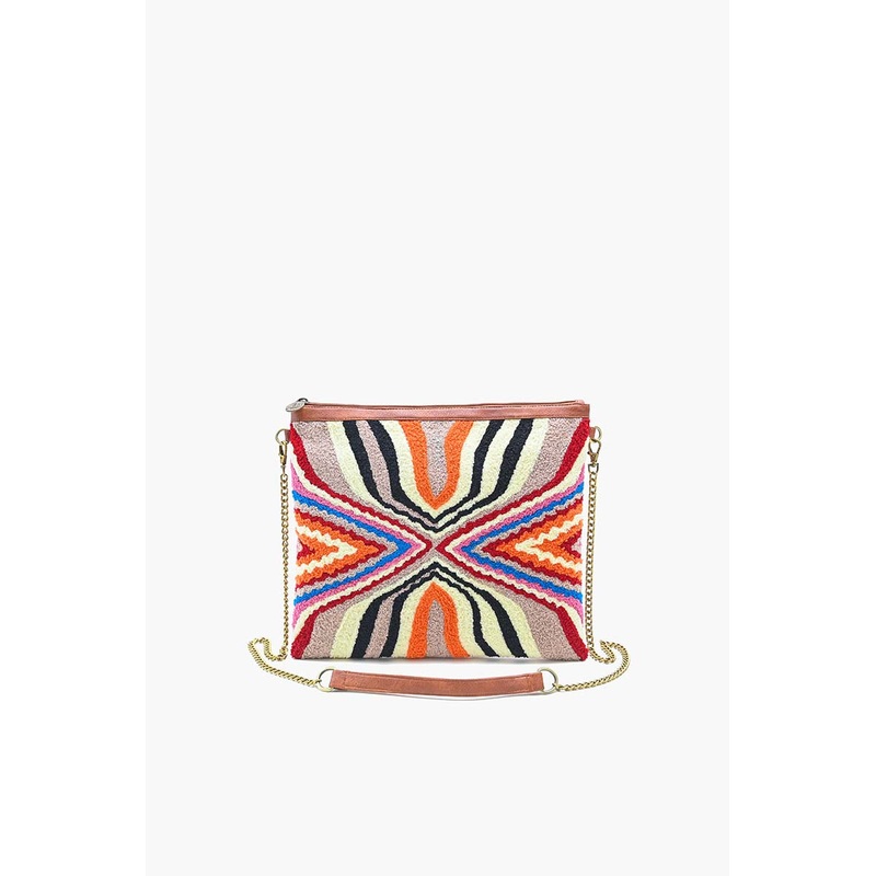 The Soho Tan Tufted  Clutch