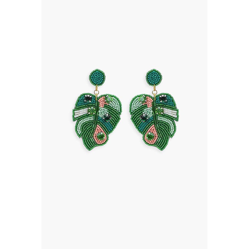 Tropical Palms Drop Earrings